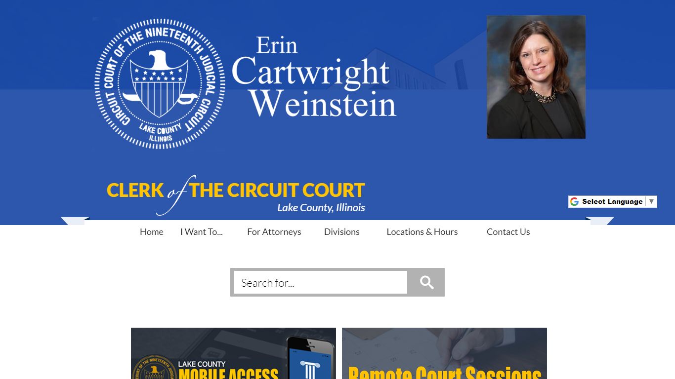 Erin Cartwright Weinstein Lake County, Illinois, Clerk of the Circuit Court